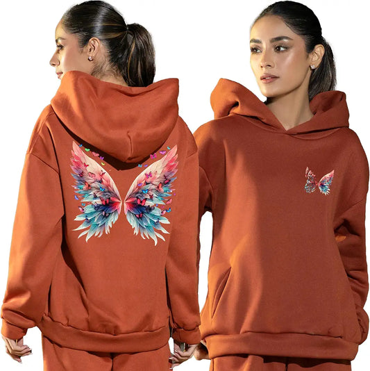 WMFFSHO Hoodies for Women Stylish Sweater for Woman with Zip Stylish Latest Unisex Graphic Print Cotton